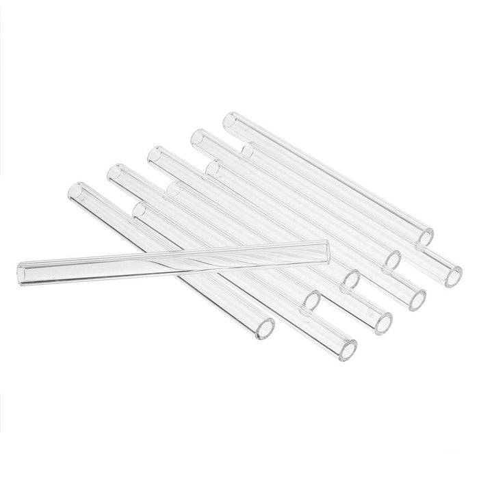 10Pcs 100mm OD 8mm 1.5mm Thick Wall Borosilicate Glass Blowing Tube