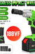 98VF/128VF/168VF/188VF Adjustable Cordless Brushless Electric Impact Wrench Screwdriver Drill LED Light With 1 Battery 1 Charger