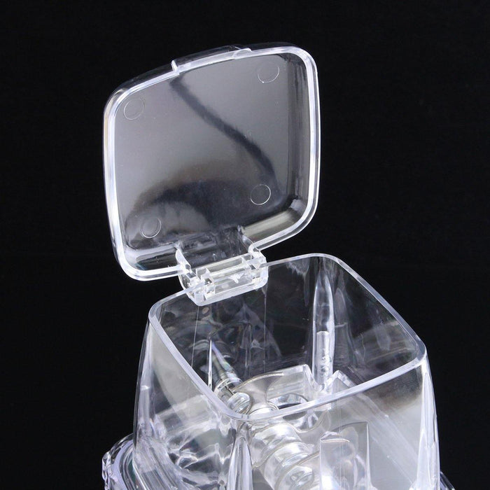 Portable Manual Ice Shaver Block Shaving Machine Crusher Snow Ice Cone Maker Transparent