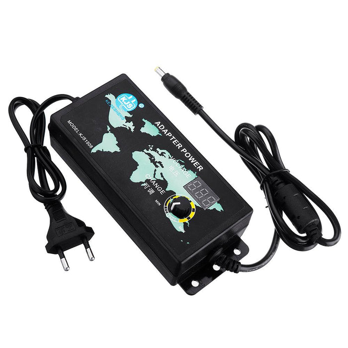 3-24V 5A 120W AC/DC Adapter Adjustable Voltage Switching Power Supply with Digital Display