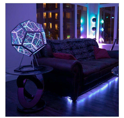 Dodecahedron Color Art Lamp Decorative Lights Colorful Housewarming Gift Durable Home Decoration Novelty Lamp