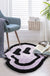 Tufted Smile Face Rug, Fun Fluffy Dizzy Mat for Bathroom Bedroom