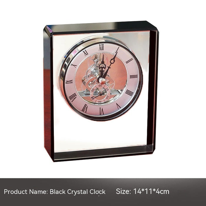 Crystal Clock Mechanical Ornament Soft Decoration