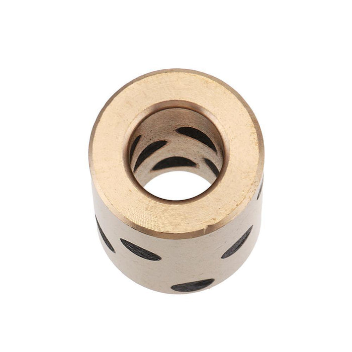 Machifit LM/8/10/12/16UU Linear Bearing Oil Free Bushing Round Graphite Copper Sleeve Slide Bearing