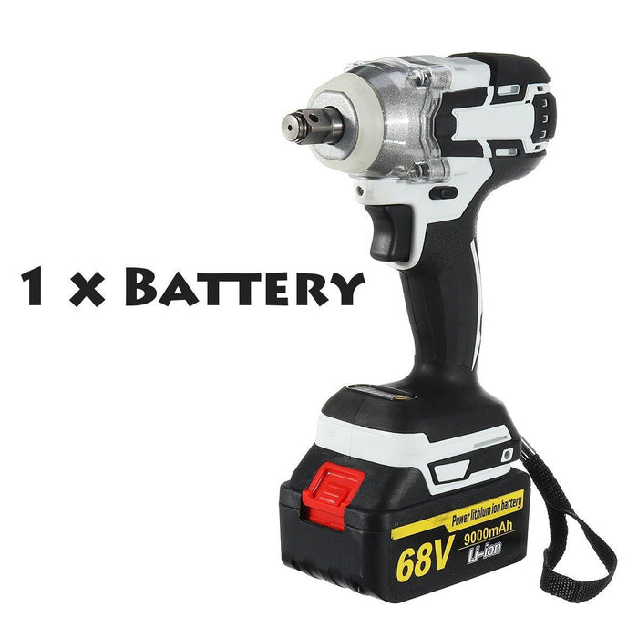 68V 9000mAh 330N.m Brushless Electric Wrench Impact Wrench with Battery