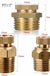 PT 1/2 3/8 1/4 Inch Brass Drain Valve Air Compressor Male Threaded Water Drain Valve