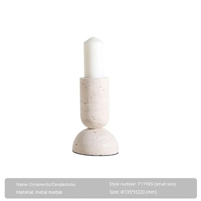 Fanxi Home Quiet Style Creative Marble Candlestick