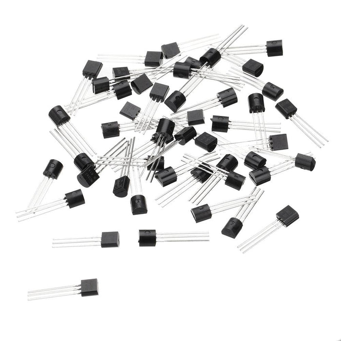 24 Value 840Pcs TO-92 Power Transistor Assortment NPN PNP DIY kit 2N2222-S9018/BC327