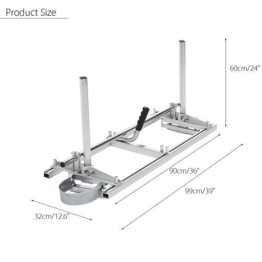 Portable Chain Saw Chainsaw Mill 36 Inch Planking Milling Bar Size 14 Inch to 36 Inch