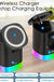 3 In 1 Magnetic Wireless Fast Charger For Smart Phone RGB Ambient Light Charging Station For Airpods IWatch