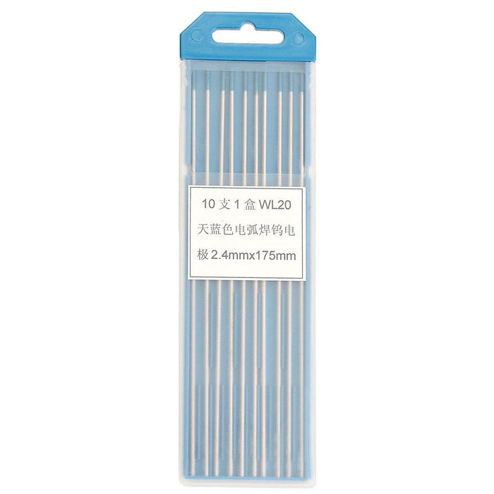 10Pcs Tungsten 2 Percent Lanthanated Blue Tip TIG Electrodes WL20 Welding Rods