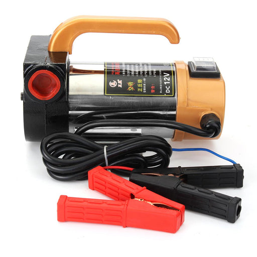 12V 300W Portable Diesel Fuel Oil Transfer Pump Self Priming Oil Pump 50L/Min