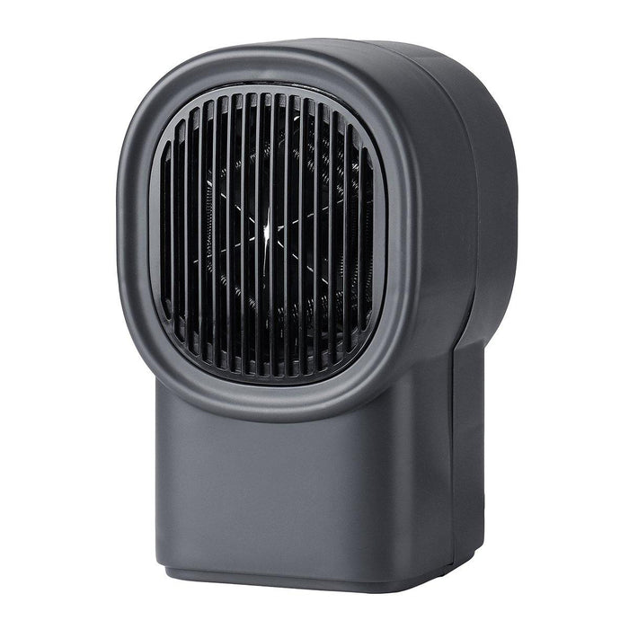 500W Portable Mini Electric Heater Fan Handy Air Warmer Silent Winter Home Office (Grey)