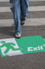 Green Exit Door Mat