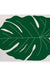 Feblilac Green Monstera Leave PVC Coil Door Mat