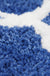 Blue Moroccan Ultra Soft Bathroom Rug