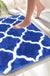 Blue Moroccan Ultra Soft Bathroom Rug