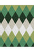 Feblilac Green Diamond Pattern PVC Coil Door Mat