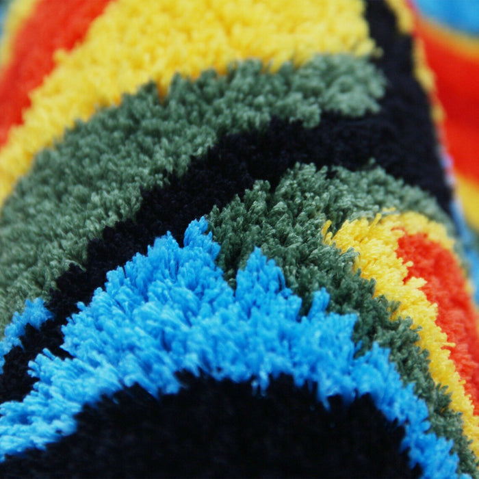 Feblilac Colored Line Tufted Bath Mat