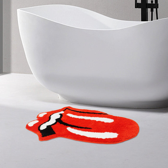 Funny Red Tongue Bath Mat Rugs