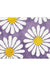 Feblilac Purple Daisy Flower Tufted Bath Mat