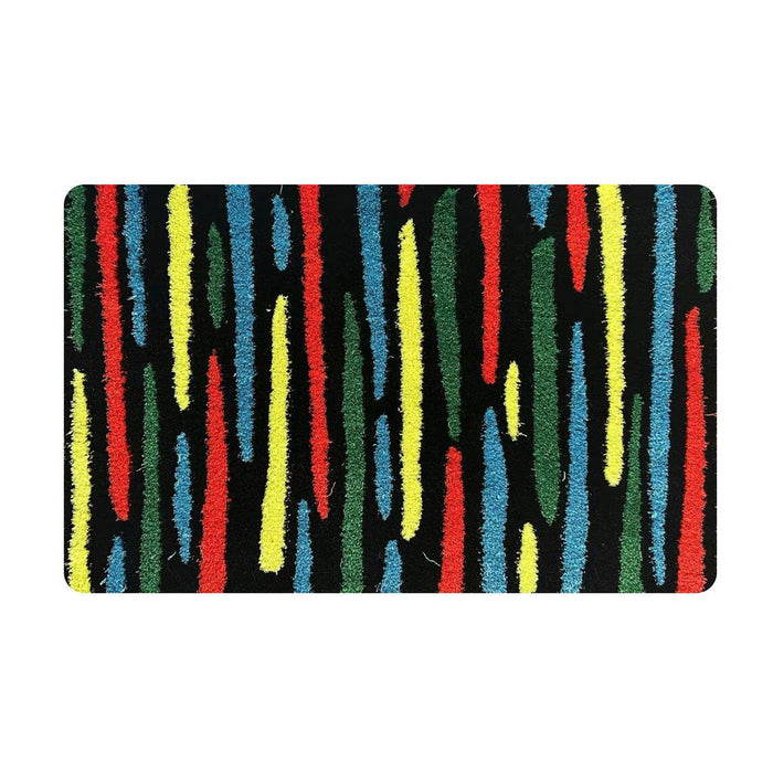 Feblilac Colored Line Tufted Bath Mat