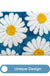 Feblilac Bright Blue Daisy Tufted Bath Mat