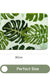 Feblilac Green Monsters Leaves Bathroom Rug