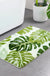 Feblilac Green Monsters Leaves Bathroom Rug