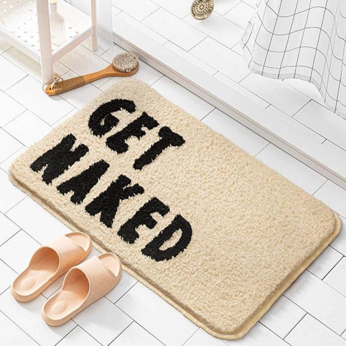 Feblilac Cute Beige Naked Boobs Bath Mat