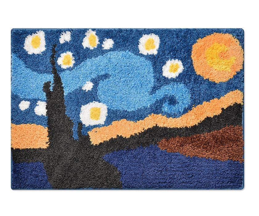 Starry Night Bath Mat, Van Gogh Home Decor