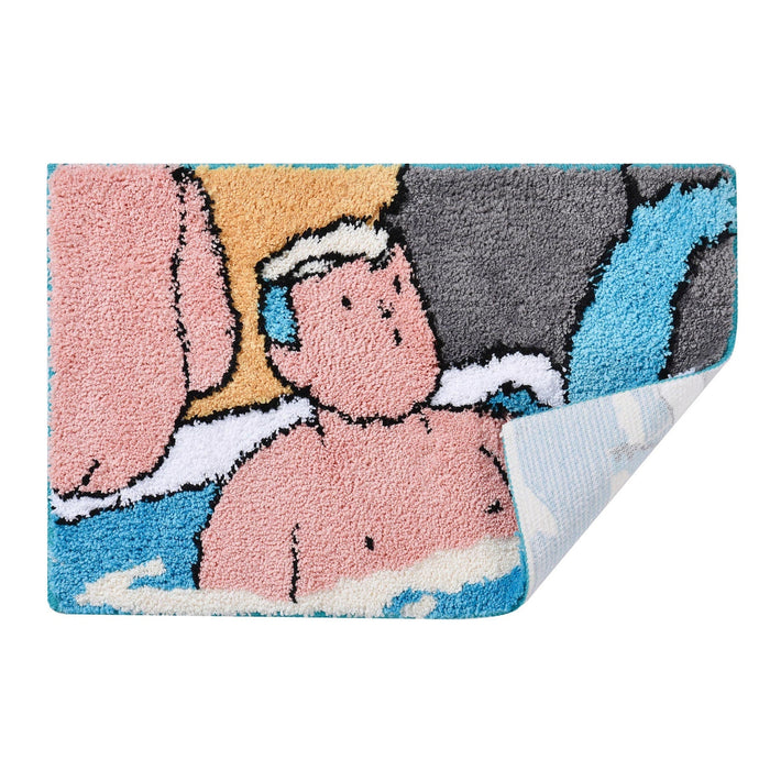 Feblilac Shower boy Japanese Style Bathroom Mat 40x60cm