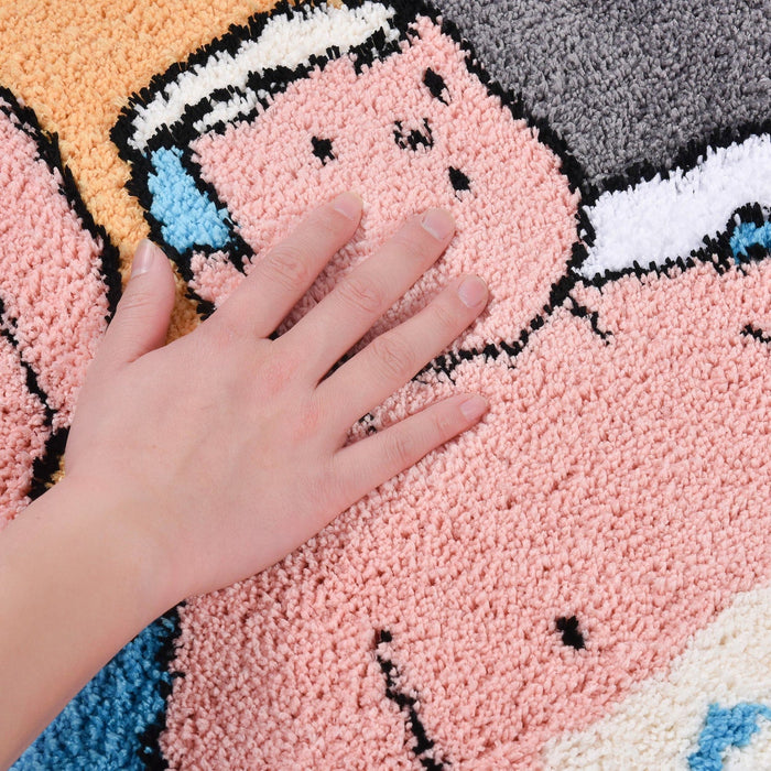 Feblilac Shower boy Japanese Style Bathroom Mat 40x60cm