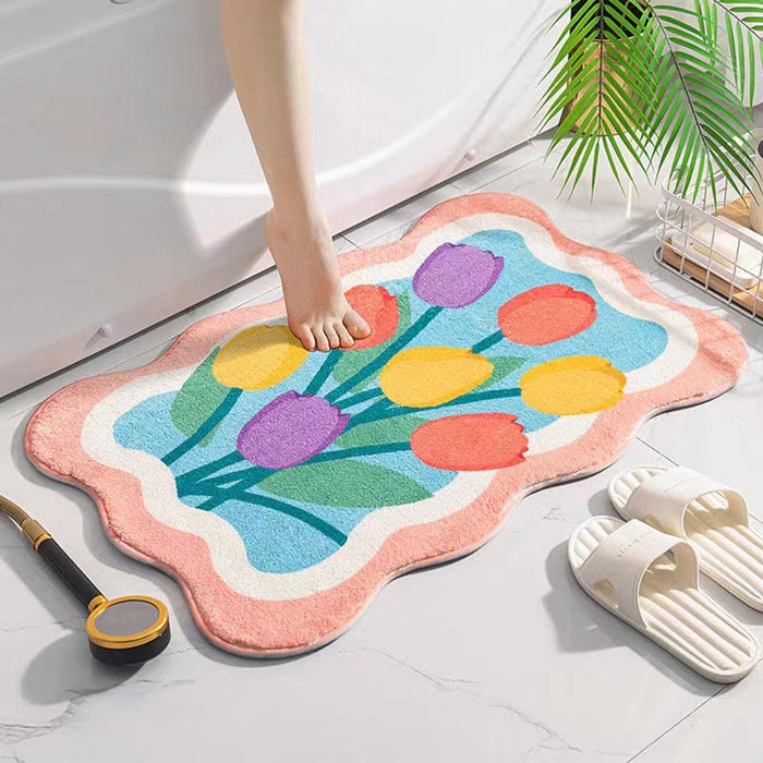 Floral Bathroom Mat