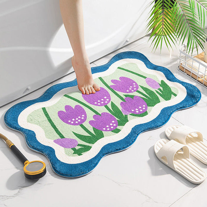 Floral Bathroom Mat