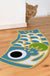 Blue Yellow and Green Koi Fish PVC Entrance Door Mat