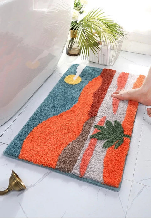 Feblilac Beach Scenery Landscape Bath Mat