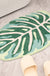 Feblilac Green Leaves Soft Bath Mat 45x75cm