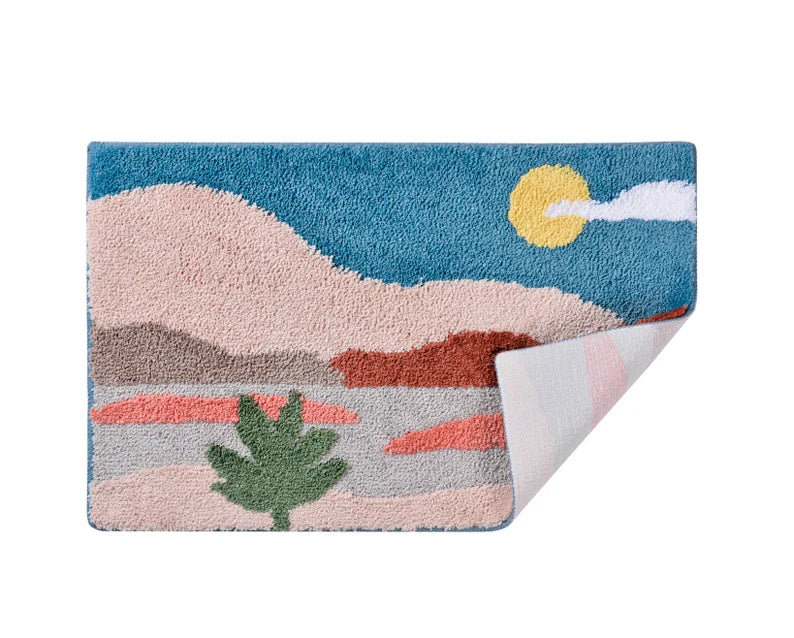 Feblilac Beach Scenery Landscape Bath Mat