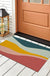 Colorful Mountain Abstract Art PVC Plastic Entrance Door Mat