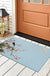 Feblilac Blue Bird Flower PVC Coil Door Mat