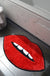 Red Lips Tufted Bath Mat, Sexy Rug for Bathroom