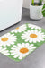 Feblilac Cute Green Daisy Bath Mat