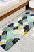 Blue Wave Bath Mat, Non-Slip Bathroom Rug, Long Runner Rug