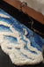 Feblilac Blue Ocean Wave Bedroom Rug Long Runner