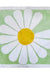 Feblilac Square Daisy Flower Tufted Bath Mat