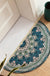 European Style Semicircle Entrance Door Mat, PVC Soft Floor Mat, Non-slip Mat