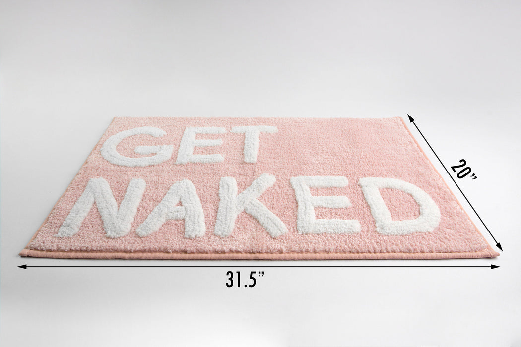 Feblilac Pink Get Naked Bath Mat 20"x31.5"