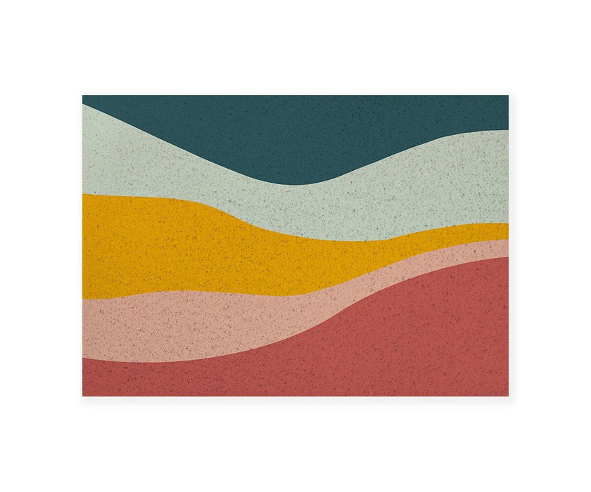 Colorful Mountain Entrance Door Mat