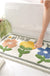 Flower Bath Mat, Colorful Floral Cute Bathroom Rug, Non-slip Mat Modern Home Decor